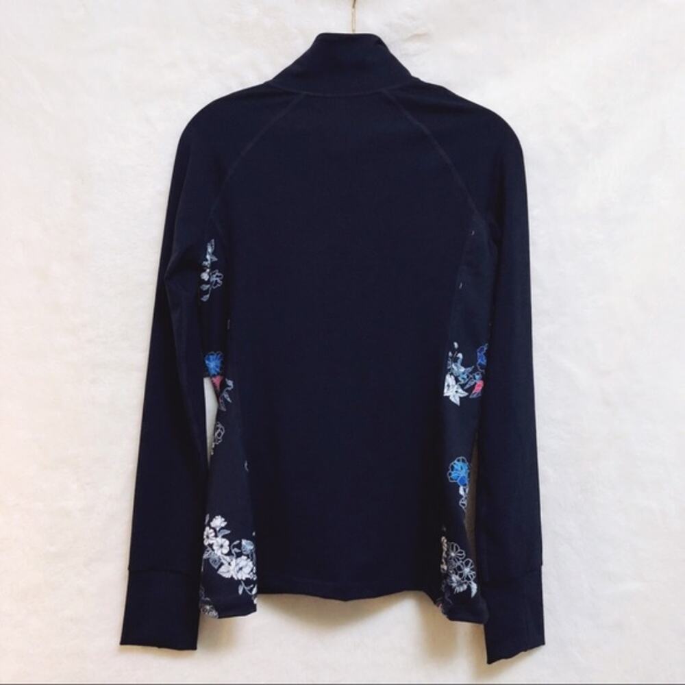 Gap Fit Flower Pattern Colorblock Print Jacket NWT - image 2